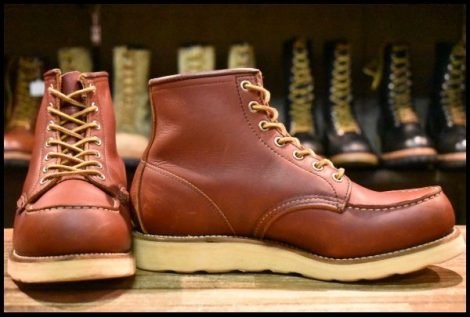 【7E 良品 犬タグ 97年】レッドウィング 8875 アイリッシュセッター 赤茶 オロラセット モックトゥ 編み上げ ブーツ redwing HOPESMORE