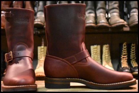 【9C 箱付 未使用 15年】WESCO ウエスコ カスタムボス バーガンディクロムエクセル 9インチハイト エンジニア ブーツ BOSS HOPESMORE