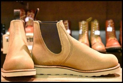 【9D 箱付 未使用 23年】レッドウィング 3192 クラシック チェルシー サイドゴア ミュールスキナー ラフアウト ブーツ redwing HOPESMORE