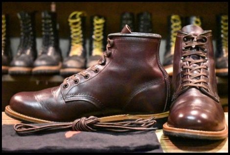【9.5D 美品 24年】レッドウィング 9419 ベックマン ブラックチェリー エクスカリバー プレーントゥ ブーツ redwing HOPESMORE