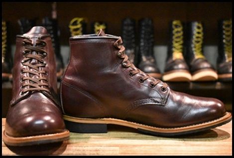 【9.5D 美品 24年】レッドウィング 9419 ベックマン ブラックチェリー エクスカリバー プレーントゥ ブーツ redwing HOPESMORE