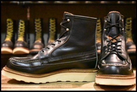 【7E 美品 50周年モデル 犬タグ】レッドウィング 1952 アイリッシュセッター 黒 ブラッククローム ブーツ redwing HOPESMORE