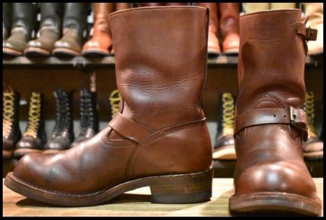 【9.5EEE 良品 18年】WESCO ウエスコ カスタムボス ブラウン 茶 9インチハイト ビブラム700シングル ブーツ BOSS HOPESMORE