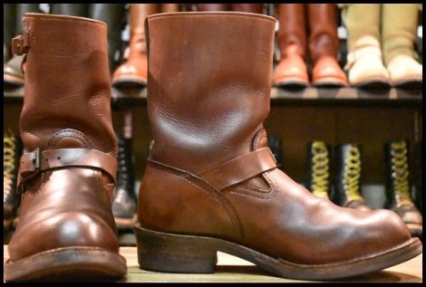 【9.5EEE 良品 18年】WESCO ウエスコ カスタムボス ブラウン 茶 9インチハイト ビブラム700シングル ブーツ BOSS HOPESMORE
