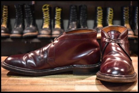 【7.5D 良品】ALDEN オールデン 1339 チャッカ バーガンディ コードバン シューズ 編み上げ 短靴 ブーツ HOPESMORE