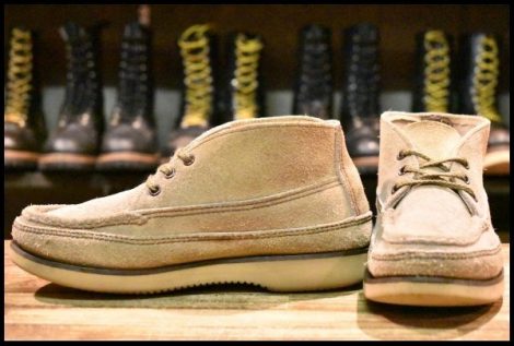 【6.5EE 良品】RUSSELL MOCCASIN ラッセルモカシン スポーティングクレーチャッカ ララミースエード 短靴 ブーツ HOPESMORE