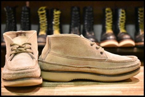 【6.5EE 良品】RUSSELL MOCCASIN ラッセルモカシン スポーティングクレーチャッカ ララミースエード 短靴 ブーツ HOPESMORE