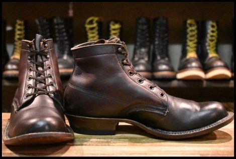 【9.5D 箱付 良品】WHITE’S ホワイツ 2332L セミドレス ブラウンドレス レザーソール 茶 編み上げ レースアップ ブーツ HOPESMORE