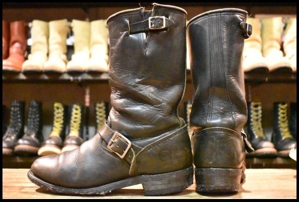 9 中古 USA製】SONORA DOUBLE H WEST エンジニア 902 黒 ブラック