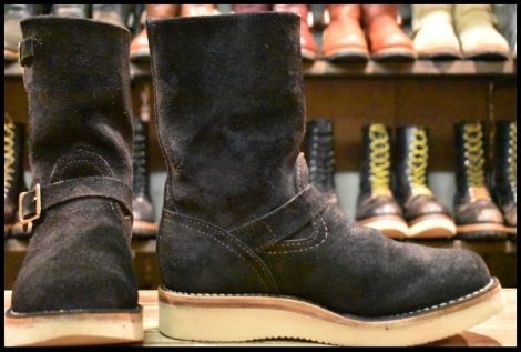 【9E 箱付 良品 19年】WESCO ウエスコ カスタムボス ブラックラフアウト 黒 9インチハイト ビブラム2021 ブーツ BOSS HOPESMORE