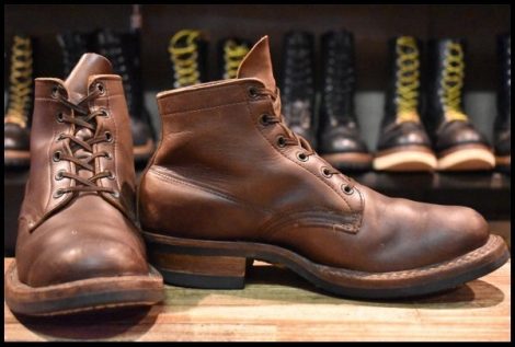 【右足9D 左足9.5D 良品】WHITE’S ホワイツ セミドレス ブラウンクロムエクセル 茶 ビブラム700シングル 編み上げ ブーツ HOPESMORE