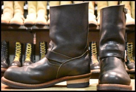 【10D 良品 12年】レッドウィング 9085 エンジニア 黒 ブラックハーネス スチールトゥ 2268 ブーツ redwing HOPESMORE