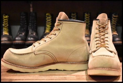 【11E 良品 10年】レッドウィング 8173 スエード アイリッシュセッター ホーソーン ラフアウト モックトゥ ブーツ redwing HOPESMORE