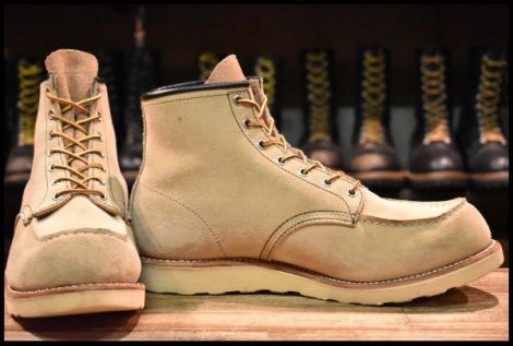 【11E 良品 10年】レッドウィング 8173 スエード アイリッシュセッター ホーソーン ラフアウト モックトゥ ブーツ redwing HOPESMORE
