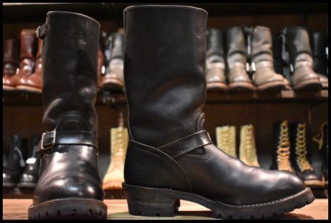 【10D 良品 03年】WESCO ウエスコ ボス ブラック 黒 11インチハイト ビブラム100シングル ブーツ BOSS エンジニア HOPESMORE