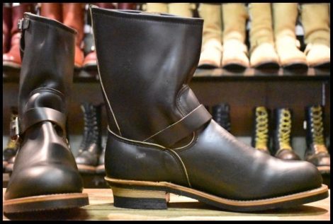 【13D 箱付 DEAD PT91プリント 94年03月刻印】レッドウィング 2268 エンジニア ブラッククローム スチールトゥ ブーツ redwing HOPESMORE