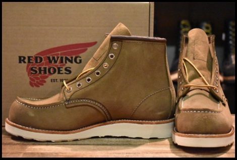 【8D 箱付 未使用 24年】レッドウィング 8881 アイリッシュセッター オリーブモハヴェ 編み上げ モックトゥ ブーツ redwing HOPESMORE