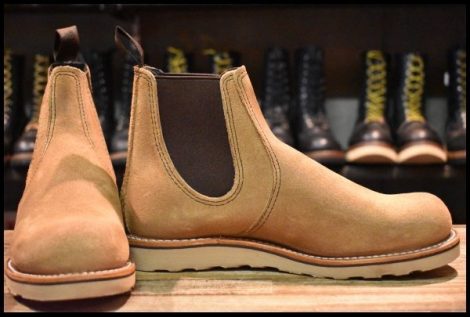 【8D 箱付 未使用 24年】レッドウィング 3192 クラシック チェルシー サイドゴア ミュールスキナー ラフアウト ブーツ redwing HOPESMORE