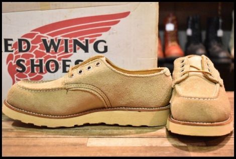 【7.5D DEAD 羽タグ 90’S】レッドウィング 8105 スエード オックスフォード タンラフアウト モックトゥ 短靴 ブーツ redwing HOPESMORE