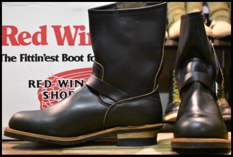 【13D 箱付 DEAD PT91プリント 94年03月刻印】レッドウィング 2268 エンジニア ブラッククローム スチールトゥ ブーツ redwing HOPESMORE