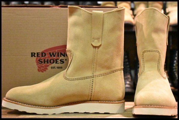【10E 箱付 未使用 25年】レッドウィング 8168 スエード ペコス ホーソーンアビレーンラフアウト ブーツ redwing HOPESMORE