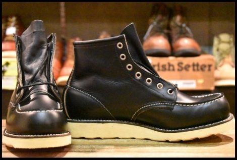 【8E DEAD 犬タグ 99年】レッドウィング 8179 アイリッシュセッター ブラッククローム モックトゥ ブーツ redwing HOPESMORE