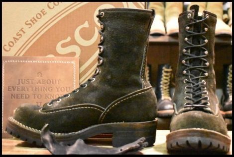 【8.5E 箱付 良品 10年】WESCO ウエスコ カスタムジョブマスターLTT 黒 ブラックラフアウト ビブラム100 編み上げ ブーツ HOPESMORE