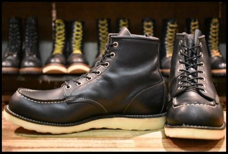 【10E 良品 11年】レッドウィング 8179 アイリッシュセッター 黒 ブラッククローム モックトゥ レースアップ ブーツ redwing HOPESMORE