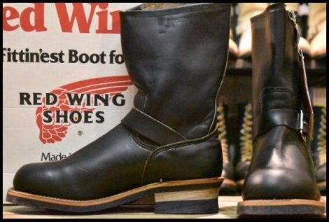 【7.5D DEAD PT91プリント 94年02月刻印】レッドウィング 2268 エンジニア 黒 ブラッククローム スチールトゥ ブーツ redwing HOPESMORE