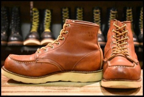 【7.5E 良品 初期半円犬タグ 90年10月刻印】レッドウィング 875 アイリッシュセッター オロラセット モックトゥ ブーツ redwing HOPESMORE