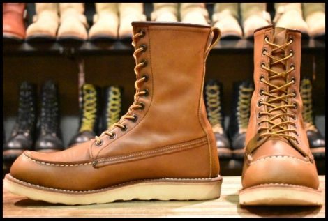 【8D 良品 11年】レッドウィング 877 ロング アイリッシュセッター 茶 オロイジナル 編み上げ レースアップ ブーツ redwing HOPESMORE