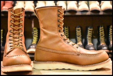 【8D 良品 11年】レッドウィング 877 ロング アイリッシュセッター 茶 オロイジナル 編み上げ レースアップ ブーツ redwing HOPESMORE