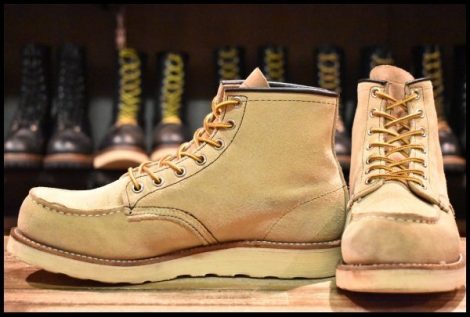 【8D 良品 06年】レッドウィング 8173 スエード アイリッシュセッター ホーソーン ラフアウト モックトゥ ブーツ redwing HOPESMORE