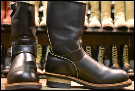 【7D 美品 PT91刺繍 97年】レッドウィング 2268 エンジニア ブーツ 黒 ブラック クローム スチールトゥ redwing HOPESMORE