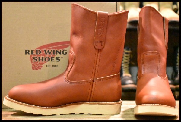 【6.5E 箱付 未使用 15年】レッドウィング 8866 ペコス 赤茶 オロラセット プルオン ブーツ redwing pecos HOPESMORE