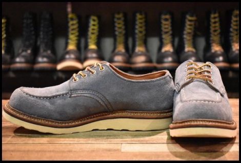【8.5D 良品 11年】レッドウィング 8101 オックスフォード スレートブルー アビレーンラフアウト 水色 ブーツ redwing HOPESMORE