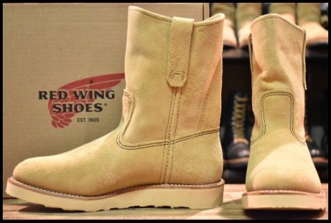 【6.5E 箱付 未使用 15年】レッドウィング 8168 スエード ペコス ホーソーンアビレーンラフアウト ブーツ redwing pecos HOPESMORE