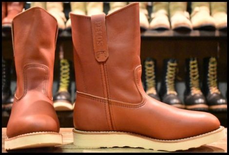 【6.5E 箱付 未使用 15年】レッドウィング 8866 ペコス 赤茶 オロラセット プルオン ブーツ redwing pecos HOPESMORE