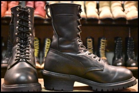 【7.5D 良品 羽タグ】レッドウィング 8198 ナイフポケット付き ロガー 黒 ブラッククローム スチール無し ブーツ 2218 redwing HOPESMORE