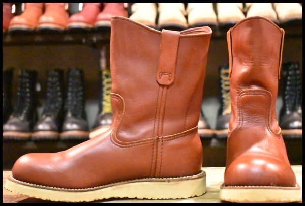 【7D DEAD PT91刺繍 96年】レッドウィング 2276 ペコス 赤茶 オロラセット スチールトゥ ブーツ redwing pecos 8866 HOPESMORE