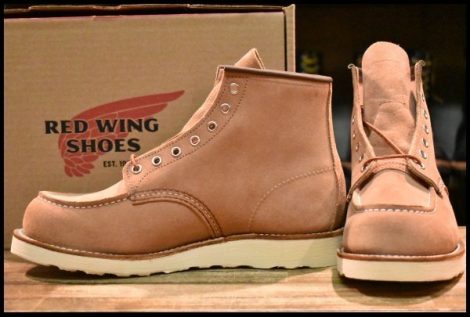 【9D 箱付 未使用 23年】レッドウィング 8208 アイリッシュセッター ダスティローズ ラフアウト ピンク ブーツ redwing HOPESMORE