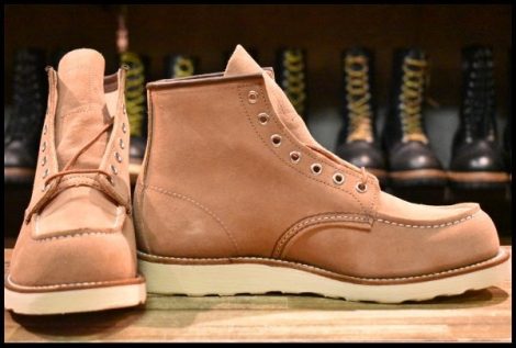 【9D 箱付 未使用 23年】レッドウィング 8208 アイリッシュセッター ダスティローズ ラフアウト ピンク ブーツ redwing HOPESMORE