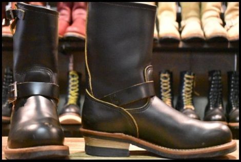 【7D 良品 14年】レッドウィング 9268 エンジニア 黒 ブラック クローンダイク スチールトゥ ブーツ 2268 redwing HOPESMORE