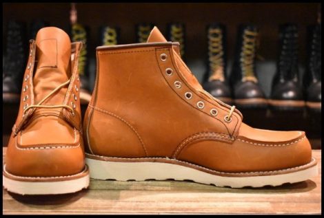 【9E 箱付 未使用 22年】レッドウィング 875 アイリッシュセッター 茶 オロレガシー モック レースアップ ブーツ redwing HOPESMORE