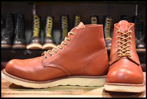 【9D 良品 犬タグ復刻 19年】レッドウィング 8166 アイリッシュセッター 赤茶 オロラセット プレーントゥ ブーツ redwing HOPESMORE