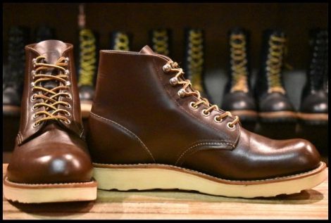 【7D 箱付 良品 10年】レッドウィング 8134 アイリッシュセッター ブラウン チョコレート クローム プレーン ブーツ redwing HOPESMORE
