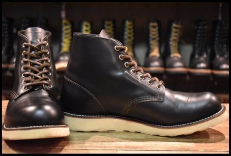 【8.5D 箱付 美品 15年】レッドウィング 9870 アイリッシュセッター ブラック クローンダイク プレーントゥ ブーツ redwing HOPESMORE