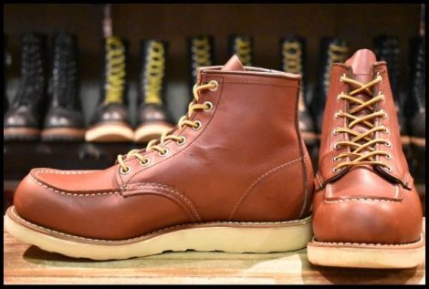 【7.5D 美品 13年】レッドウィング 9106 アイリッシュセッター 赤茶 レッド ブラウン モックトゥ 8875 ブーツ redwing HOPESMORE