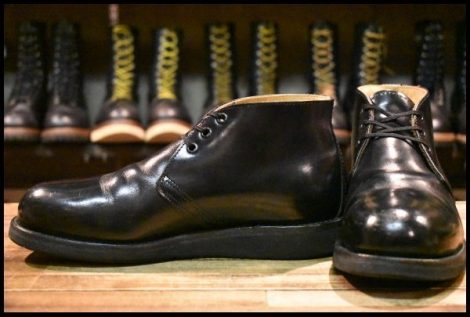 【8D 良品 EH 10年】レッドウィング 2597 ポストマン チャッカ シャパラル 黒 スチールトゥ ブーツ 国内未発売 redwing 9196 HOPESMORE