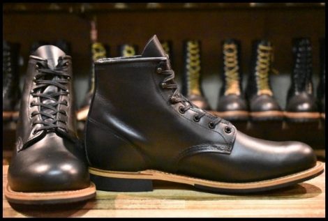 【11D 箱付 美品 24年】レッドウィング 9423 ベックマン 黒 ブラック エクスカリバー プレーントゥ 9414 9014 ブーツ redwing HOPESMORE